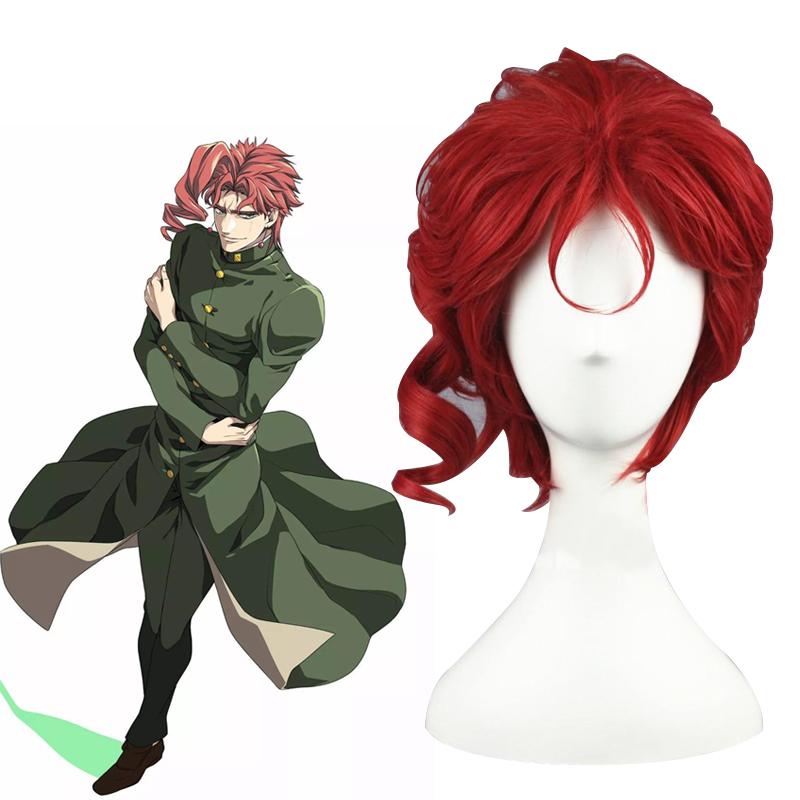 JoJo's Bizarre Adventure Kakyouin Noriaki Short Red Curly Cosplay Wigs - lemailwigs