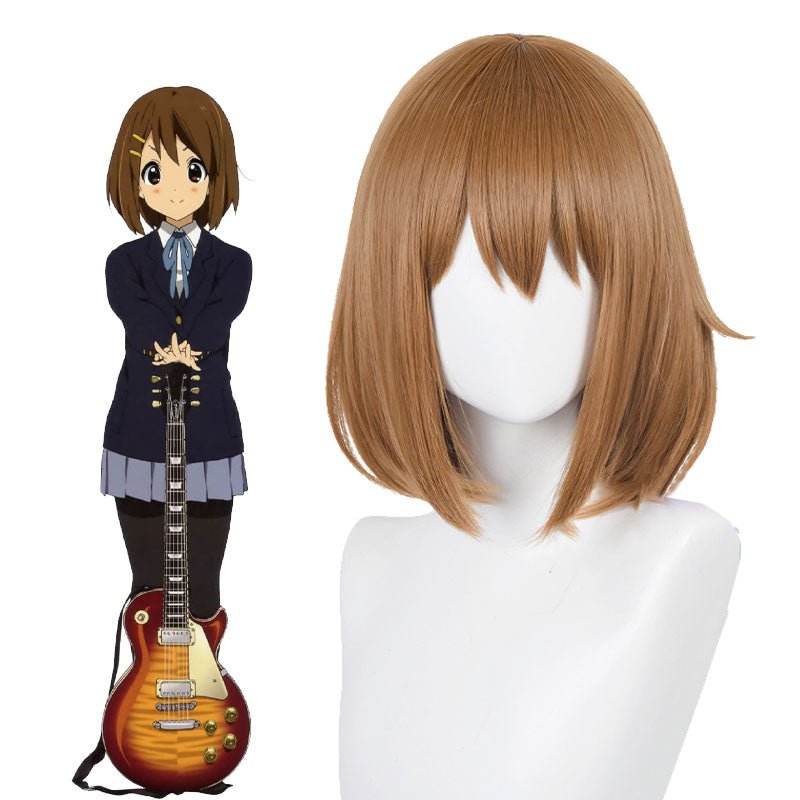 K - On! Hirasawa Yui Short Brown BoBo Cosplay Wig - lemailwigs