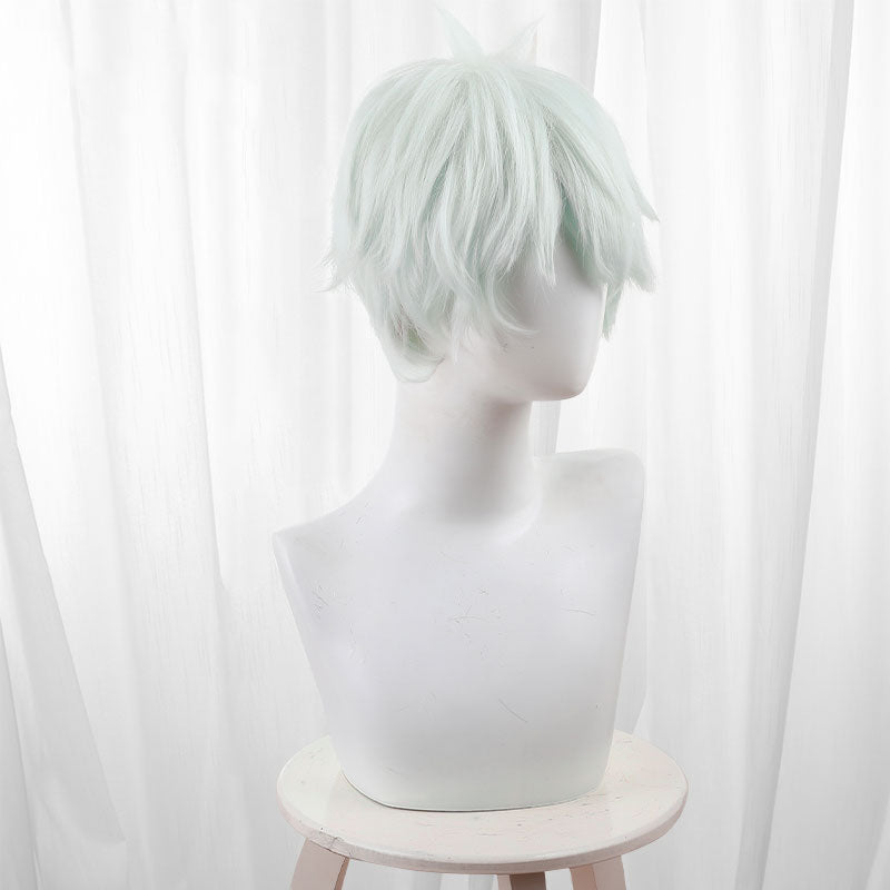 Kaiju NO.8 Reno Ichikawa Short Light Green Cosplay Wigs - lemailwigs