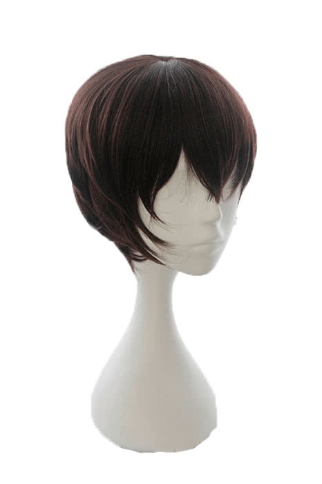 Kakegurui - Compulsive Gambler Ry¨ta Suzui Short Brown Synthetic Men Cosplay Wigs JF277 - lemailwigs
