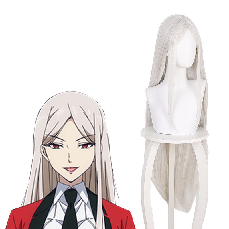 Kakegurui Juraku Sachiko White Gold Cosplay Wigs - lemailwigs