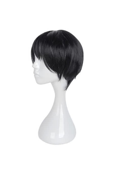 Kakegurui Kaede Manyuda Short Black Men Cosplay Wigs - lemailwigs