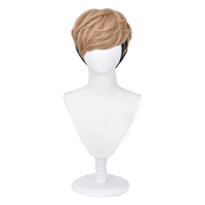 Killing Stalking Oh Sangwoo Blond Mixed Black Cosplay Wigs - lemailwigs
