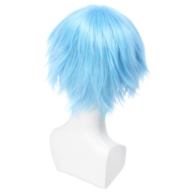 Kuroko No Basuke Basketball Kuroko Tetsuya Short Blue Synthetic Male Cosplay Wigs - lemailwigs