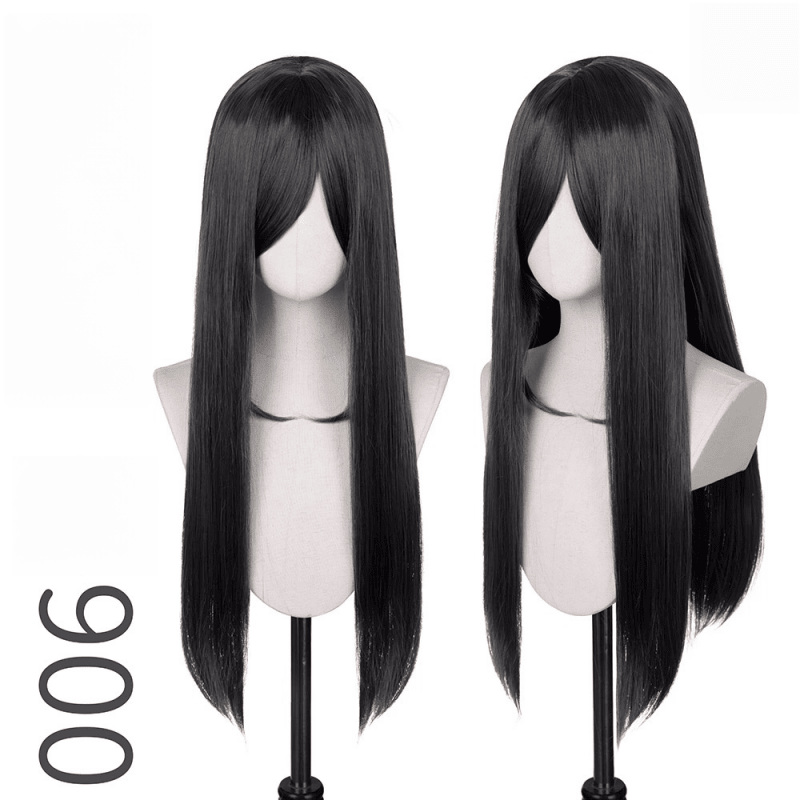 L - email Wig 24 Colors Black White Gray Brown 60cm General Cosplay Wigs - lemailwigs