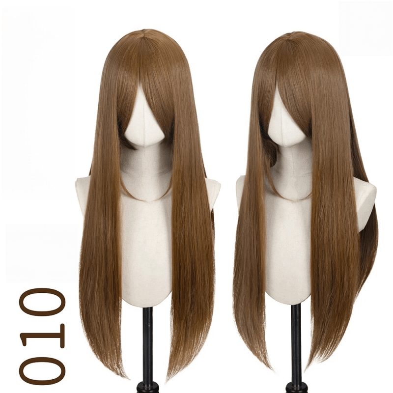 L - email Wig 24 Colors Black White Gray Brown 60cm General Cosplay Wigs - lemailwigs