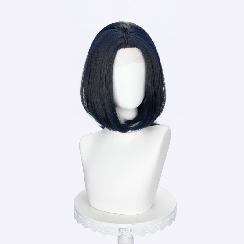 L-email Wig 35cm Short Straight Multi-Color Lace Front Cosplay Wig - lemailwigs