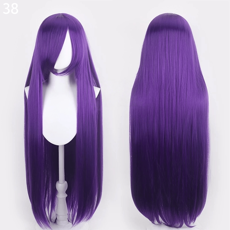 L - email Wig 41 Colors 100cm Long Straight General Cosplay Wigs - lemailwigs