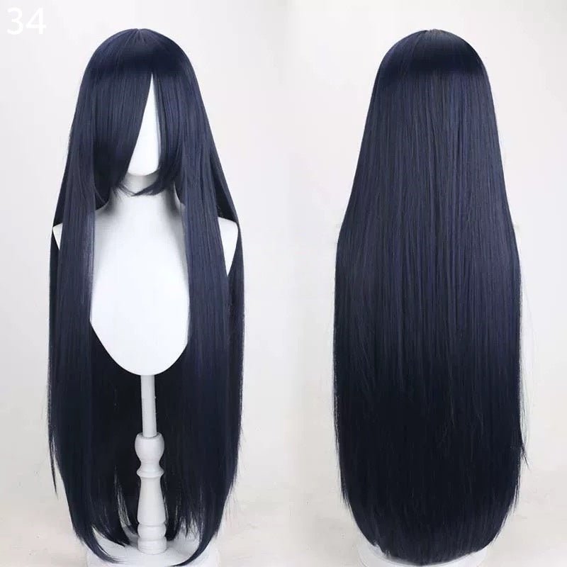 L - email Wig 41 Colors 100cm Long Straight General Cosplay Wigs - lemailwigs