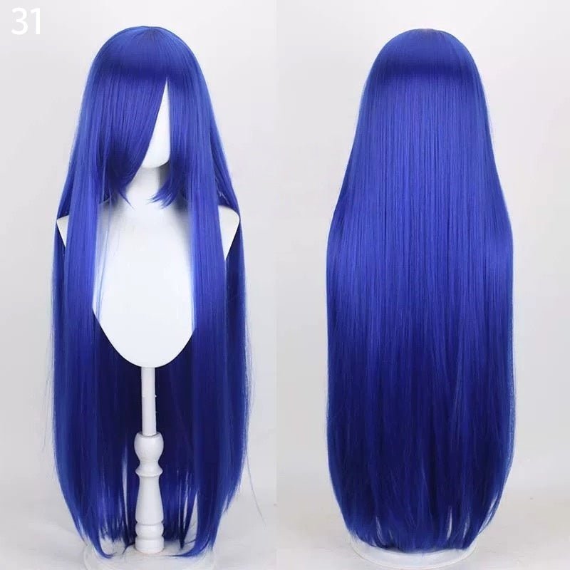 L - email Wig 41 Colors 100cm Long Straight General Cosplay Wigs - lemailwigs