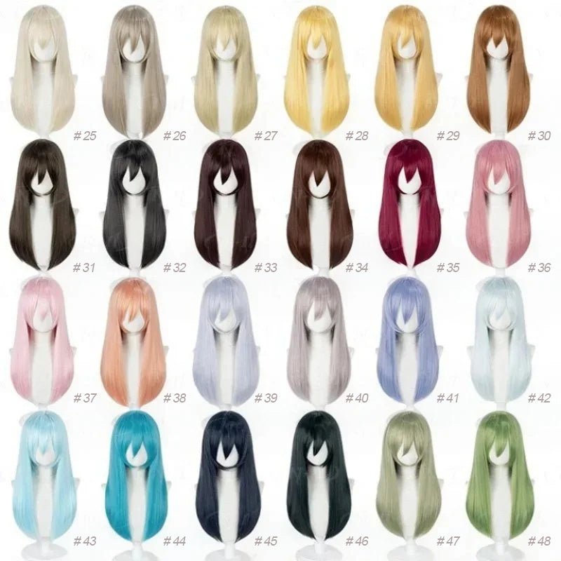 L - email Wig 48 Colors 60cm Basic Cosplay Wigs - lemailwigs