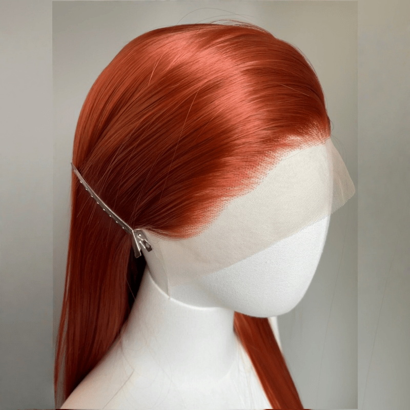 L - email Wig 6 Colors 13×4 Hand Hook 80cm Long Straight Font Lace Wig - lemailwigs