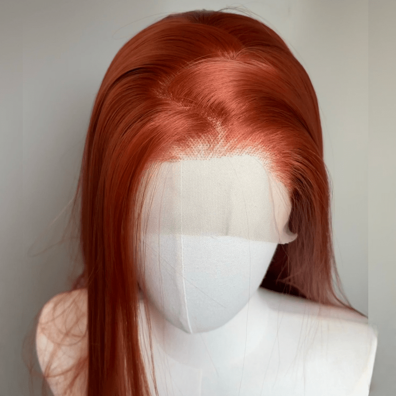 L - email Wig 6 Colors 13×4 Hand Hook 80cm Long Straight Font Lace Wig - lemailwigs