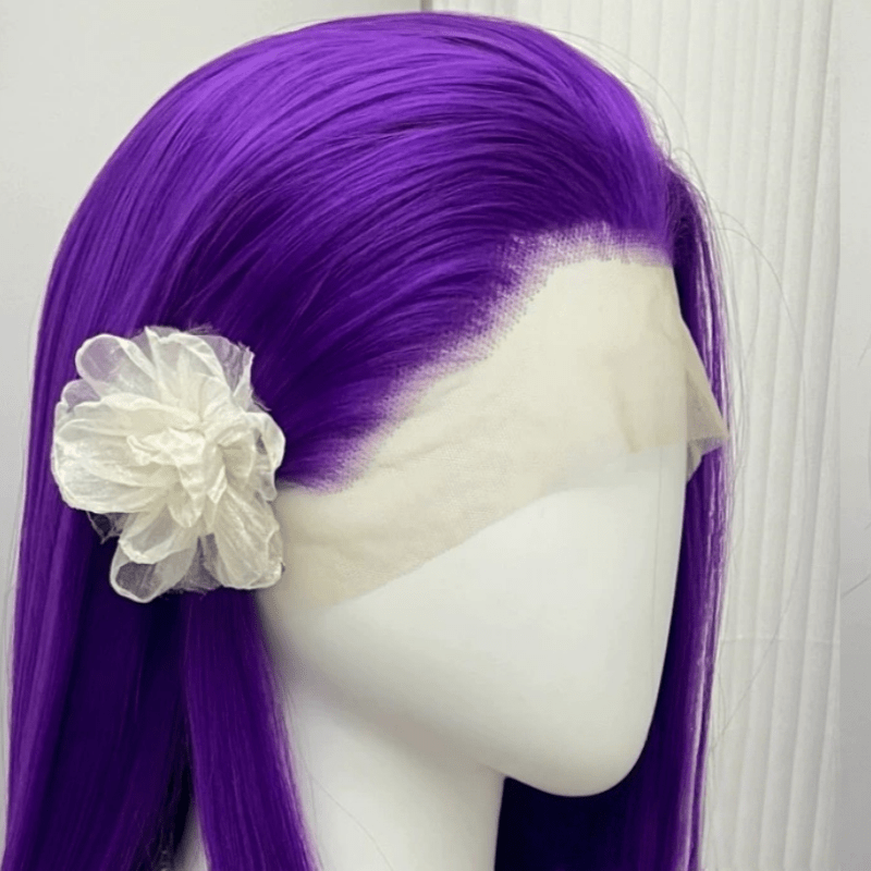 L - email Wig 9 Colors 13×4 Hand Hook 80cm Long Straight Font Lace Wig - lemailwigs