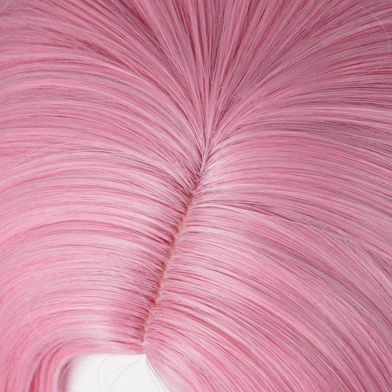 L - email Wig Alien Stage Mizi x Aniplus Collab Cafe Pink Cosplay Wig - lemailwigs