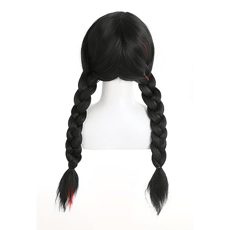 L - email Wig Bayonetta Black Mixed Red Cosplay Wig - lemailwigs