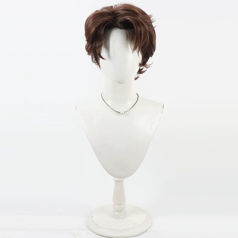 L - email Wig Clair Obscur: Expedition 33 Gustave Brown Short Cosplay Wig - lemailwigs