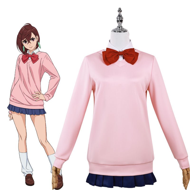 L - email Wig Dandadan Momo Ayase Cosplay Costume And Wig Halloween Full Set - lemailwigs