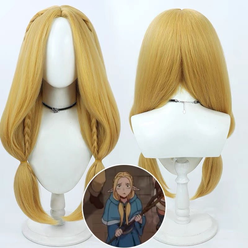 L - email Wig Delicious in Dungeon Marcille 70cm Long Halloween Cosplay Wig - lemailwigs
