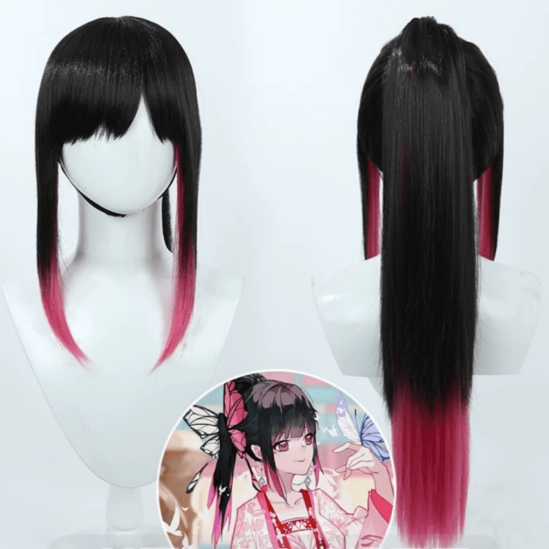 L - email Wig Demon Slayer Tsuyuri Kanao Halloween Cosplay Wig - lemailwigs