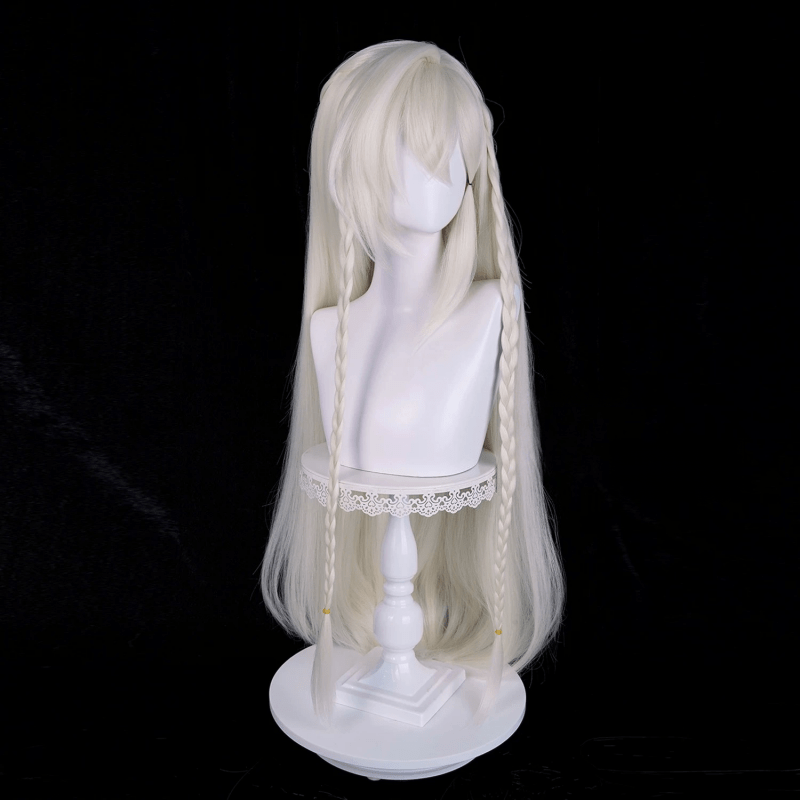 L - email Wig Genshin Impact Istaroth Gray - gold 98cm Halloween Cosplay Wig - lemailwigs