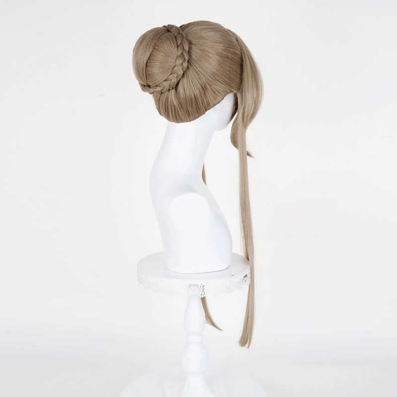 L - email Wig Genshin Impact Sandrone Marionette Brown 75cm Halloween Cosplay Wig - lemailwigs