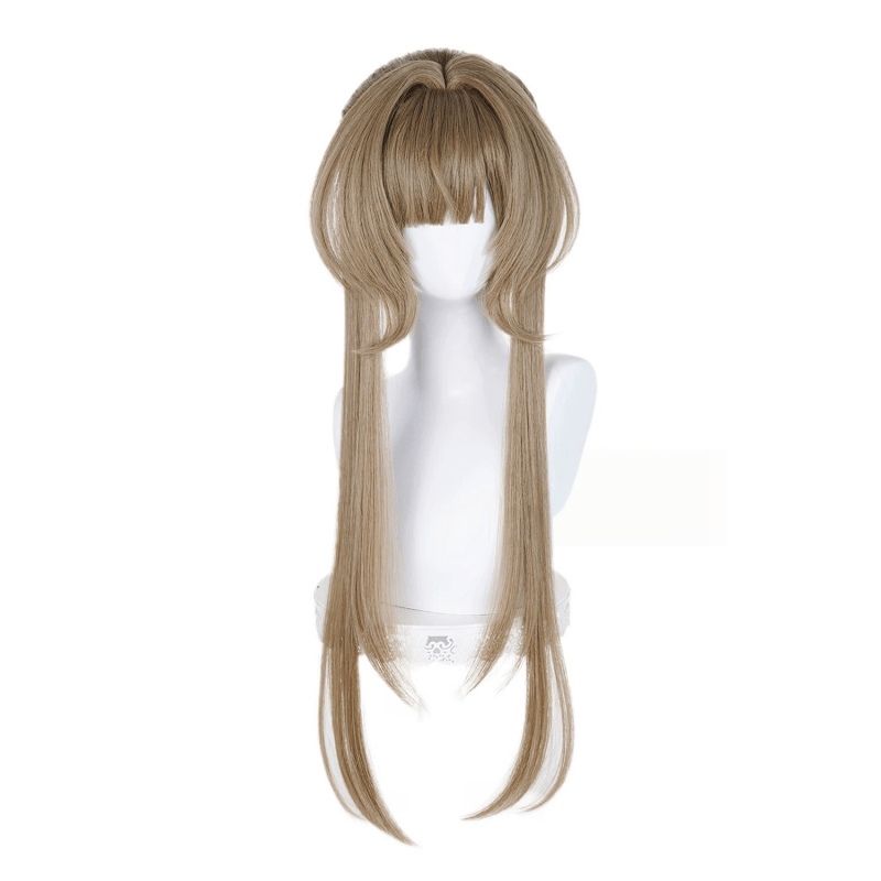 L - email Wig Genshin Impact Sandrone Marionette Brown 75cm Halloween Cosplay Wig - lemailwigs
