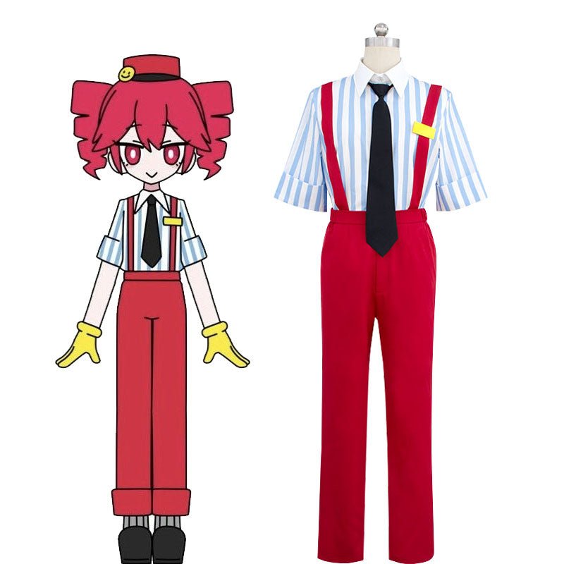 L - email Wig Hatsune Miku Kasane Teto Mesmerizer Red Cosplay Halloween Costume and Wig Kit - lemailwigs