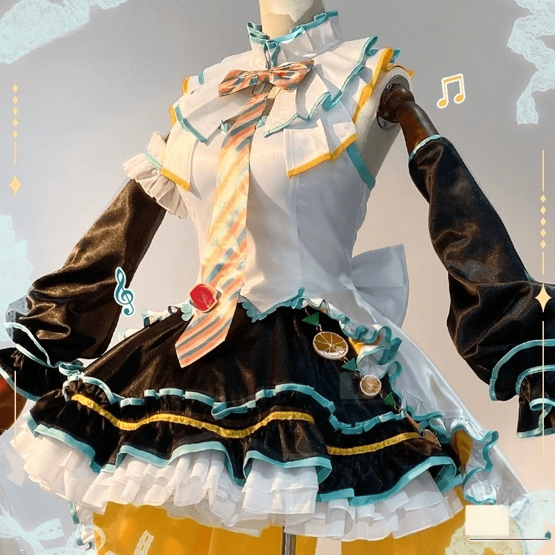 L - email Wig Hatsune Miku X Dairy Queen Lolita Skirt Cosplay Costume - lemailwigs