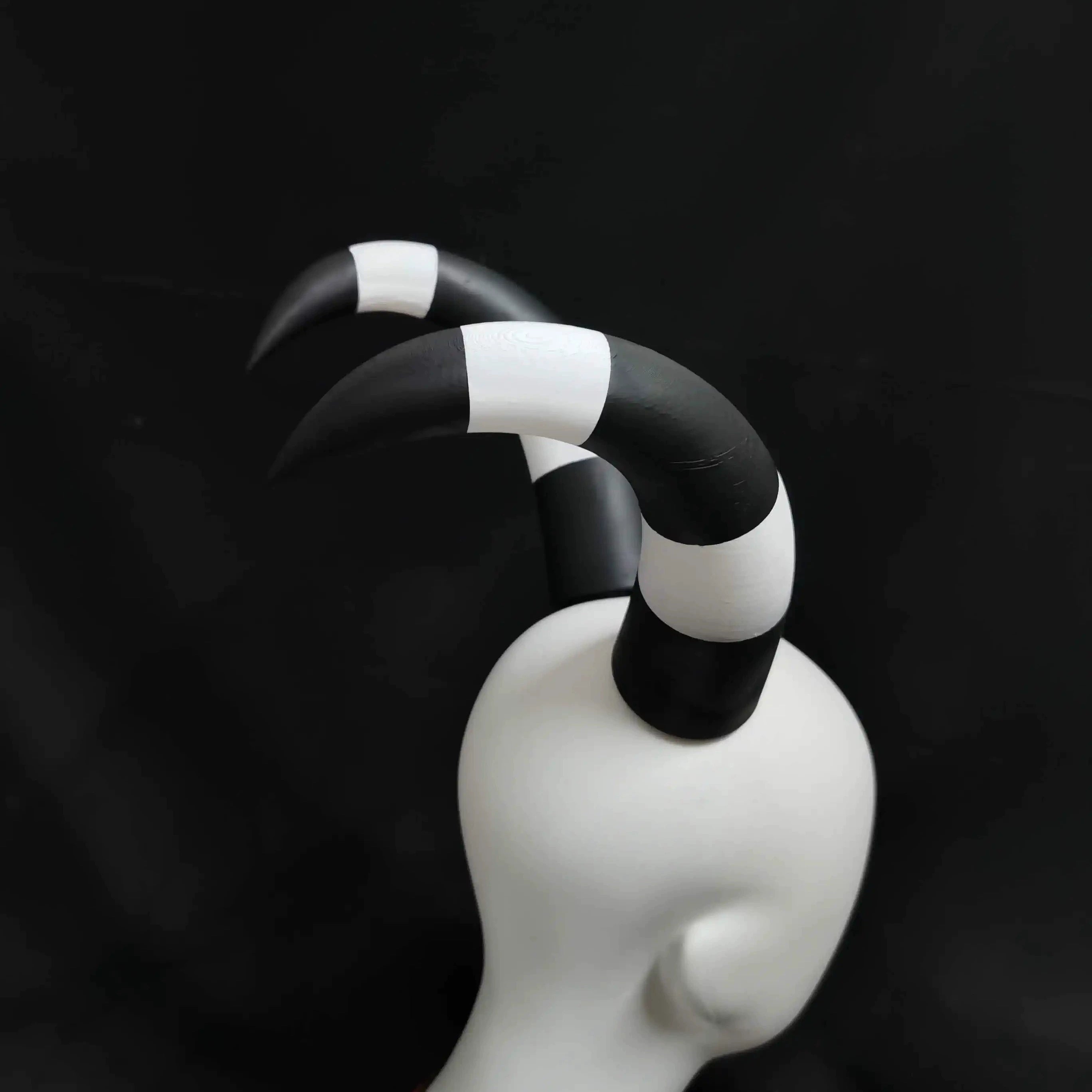 L - email Wig Helluva Boss Blitzo Devil Horns Headdress Cosplay Halloween Accessories - lemailwigs