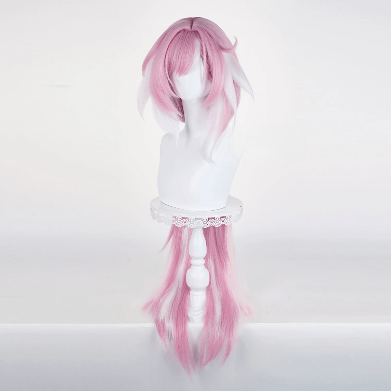 L - email Wig Honkai Impact 3rd Elysia Pink Long Halloween Cosplay Wig - lemailwigs