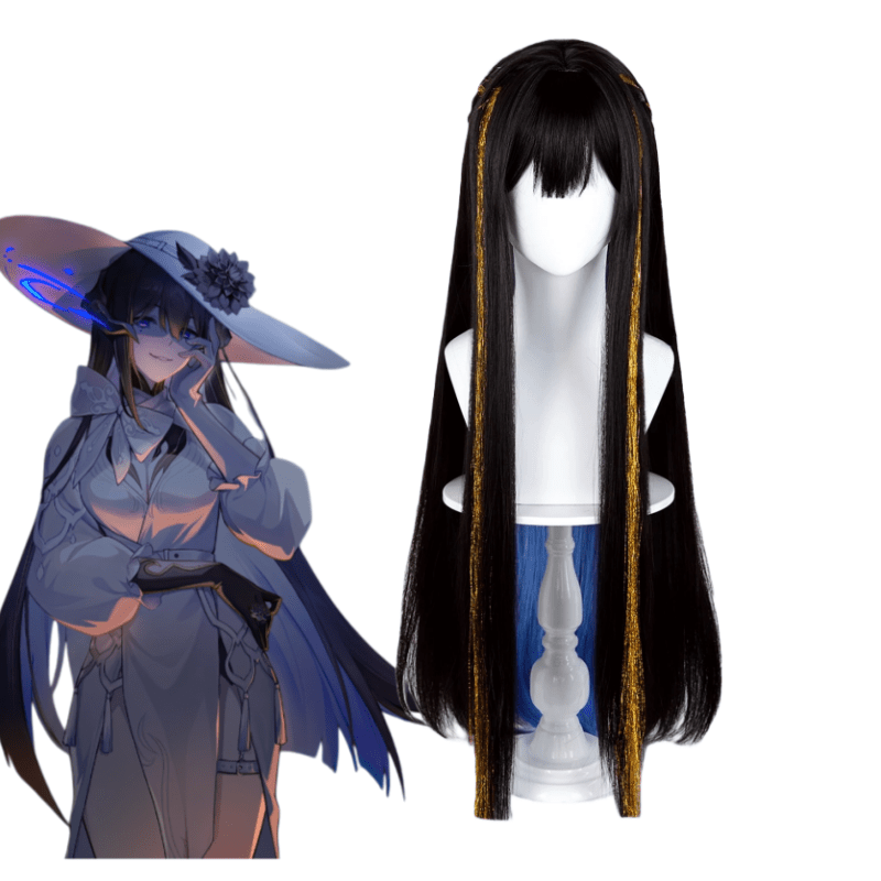 L - email Wig Honkai: Star Rail The Dahlia Constance 90cm Mixed Colors Cosplay Wig - lemailwigs