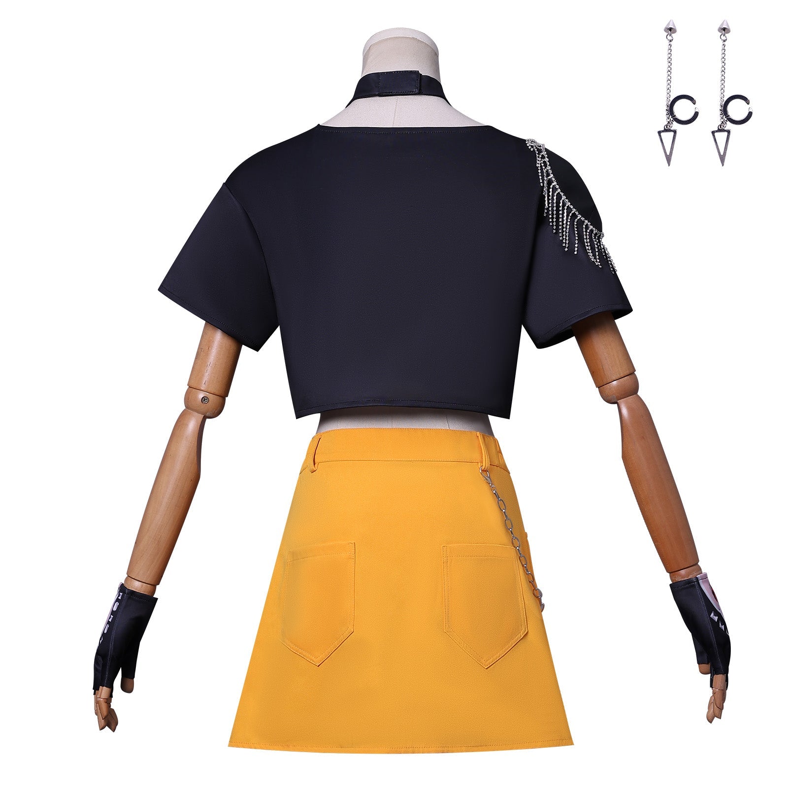 L - email Wig Huntrix KPOP Demon Hunter MIRA Cosplay Costume And Wig Kit - lemailwigs