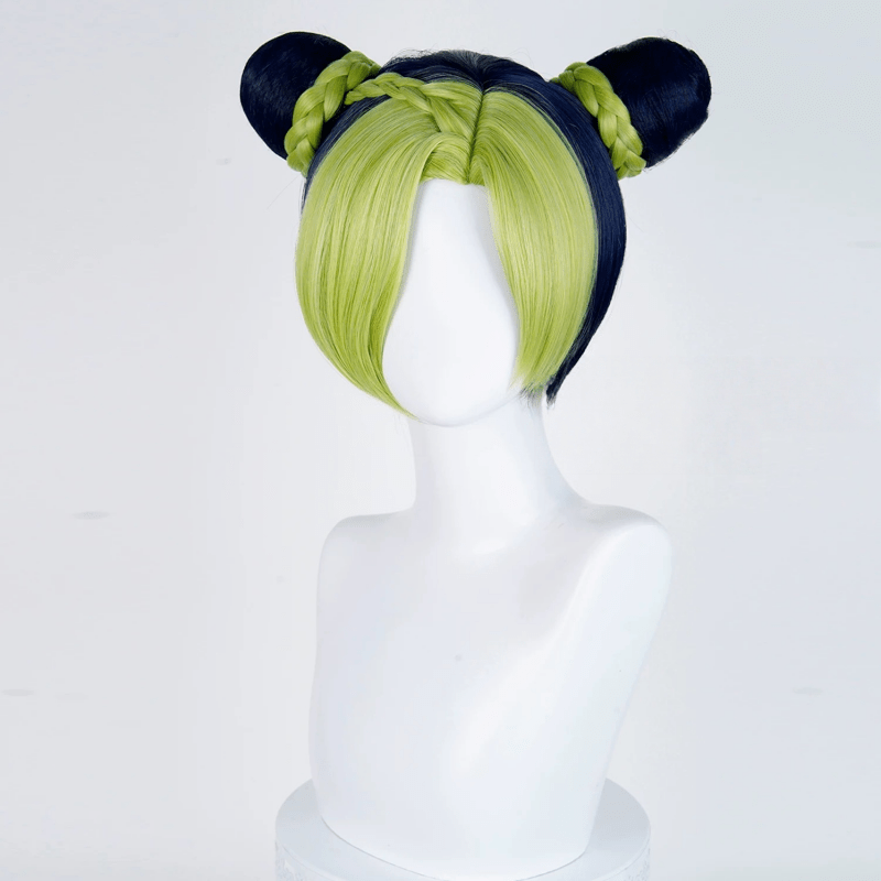 L - email Wig JoJo's Bizarre Adventure Jolyne Cujoh Color Mixing Halloween Cosplay Wig - lemailwigs