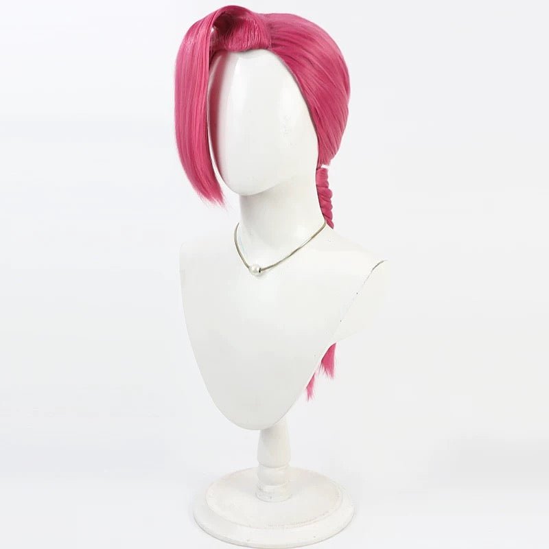 L - email Wig JoJo's Bizarre Adventure Vinegar Doppio Pink Halloween Cosplay Wig - lemailwigs