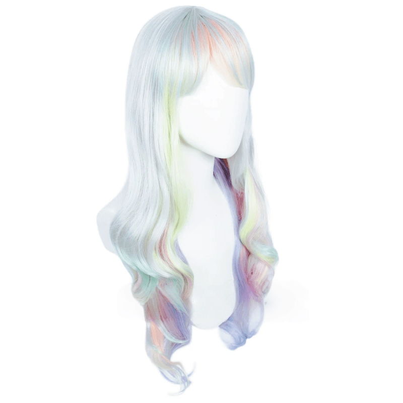 L - email Wig Land Of The Lustrous Diamond Mixed Color Long Curly Cosplay Wig - lemailwigs