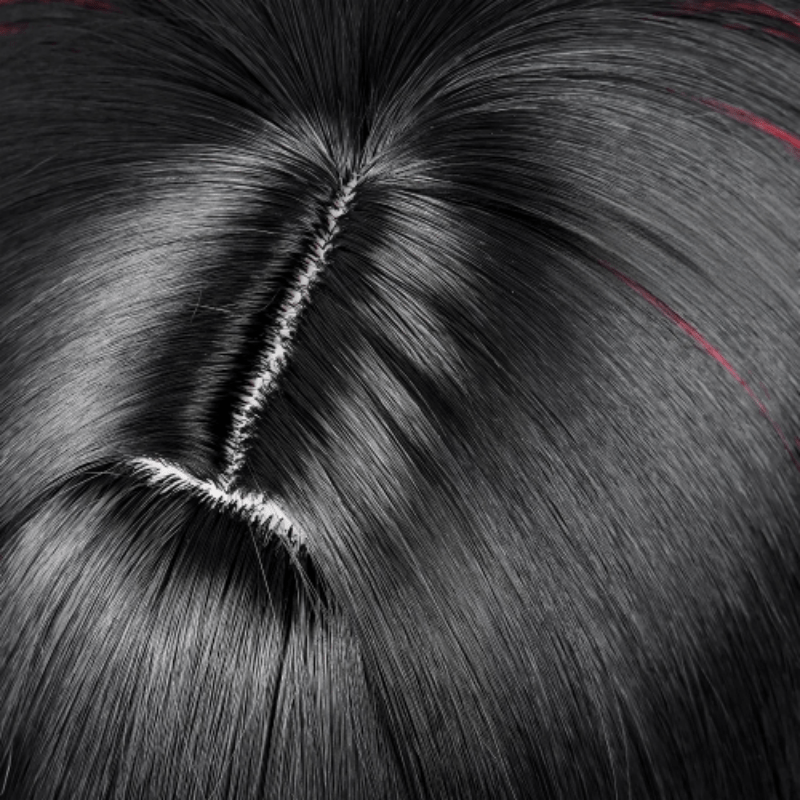 L - email Wig League of Legends Ahri Black Red 40cm Halloween Cosplay Wig - lemailwigs