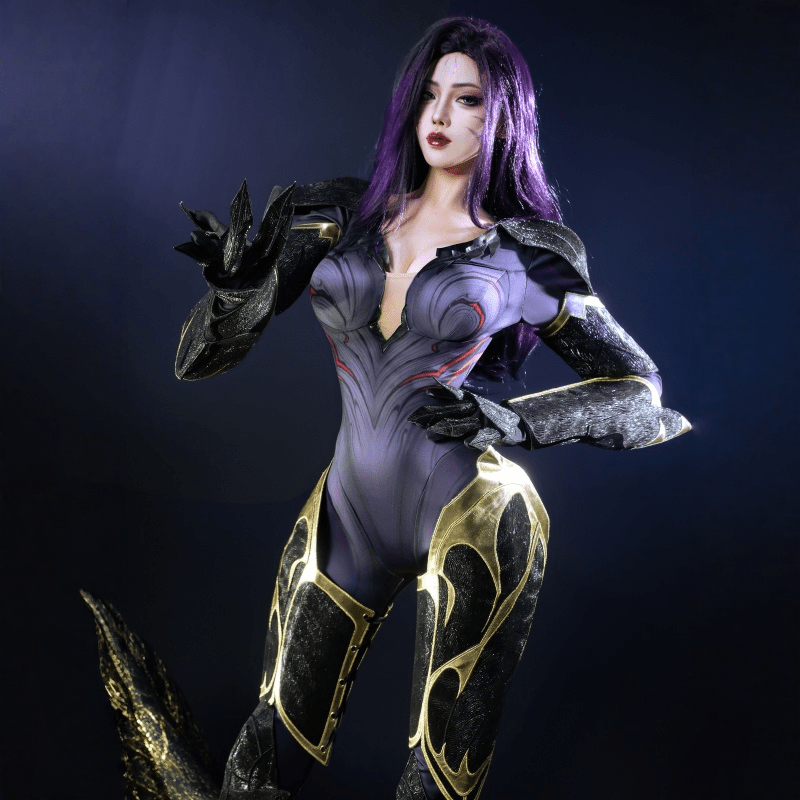 L-email Wig League of Legends Kai'Sa Bodysuit Cosplay Costume - lemailwigs