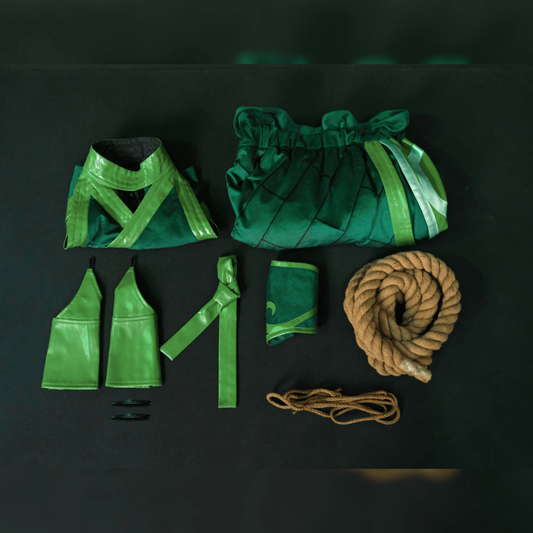 L - email Wig League of Legends LOL The Rogue Assassin Akali Cosplay Costume And Wig Kit - lemailwigs