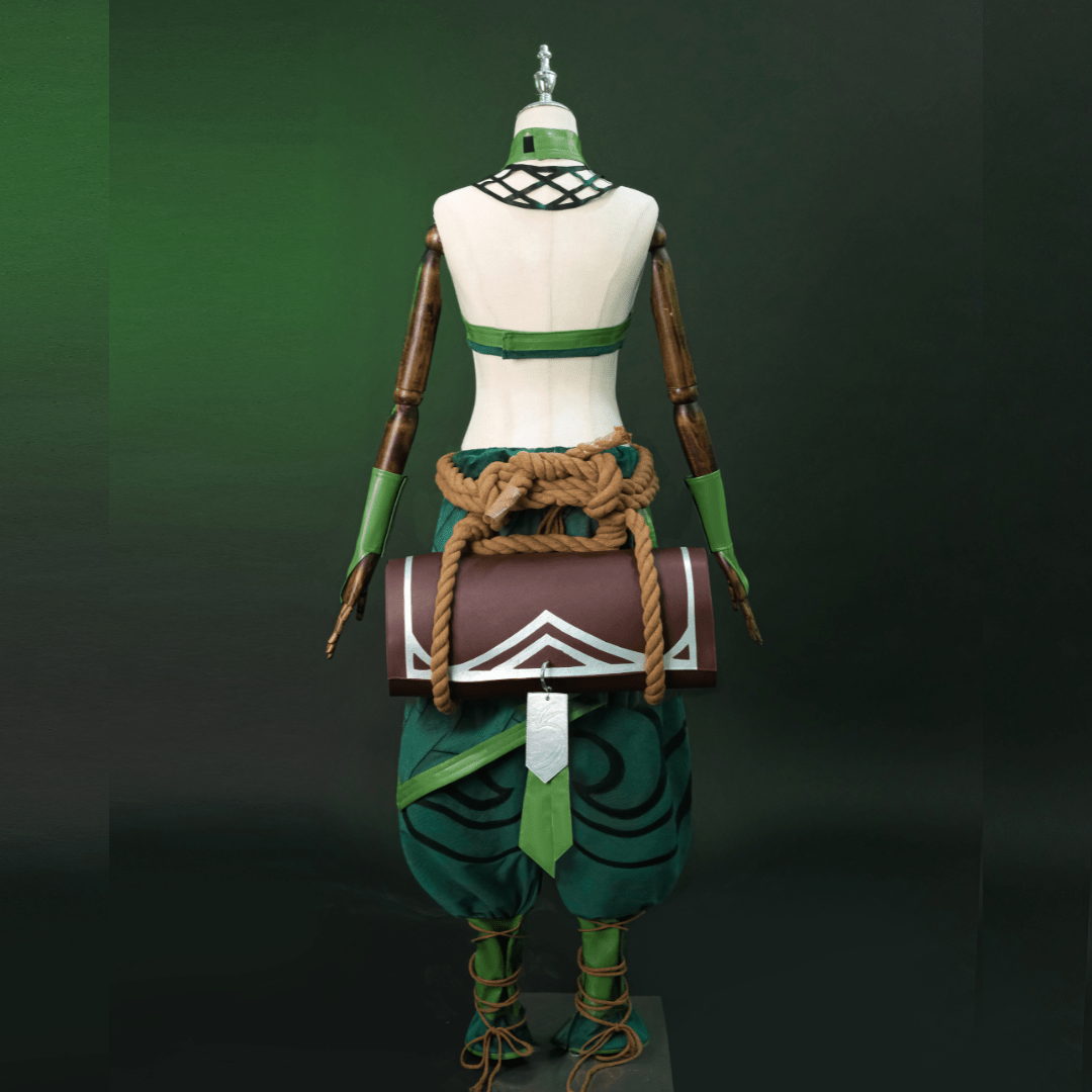 L - email Wig League of Legends LOL The Rogue Assassin Akali Cosplay Costume And Wig Kit - lemailwigs
