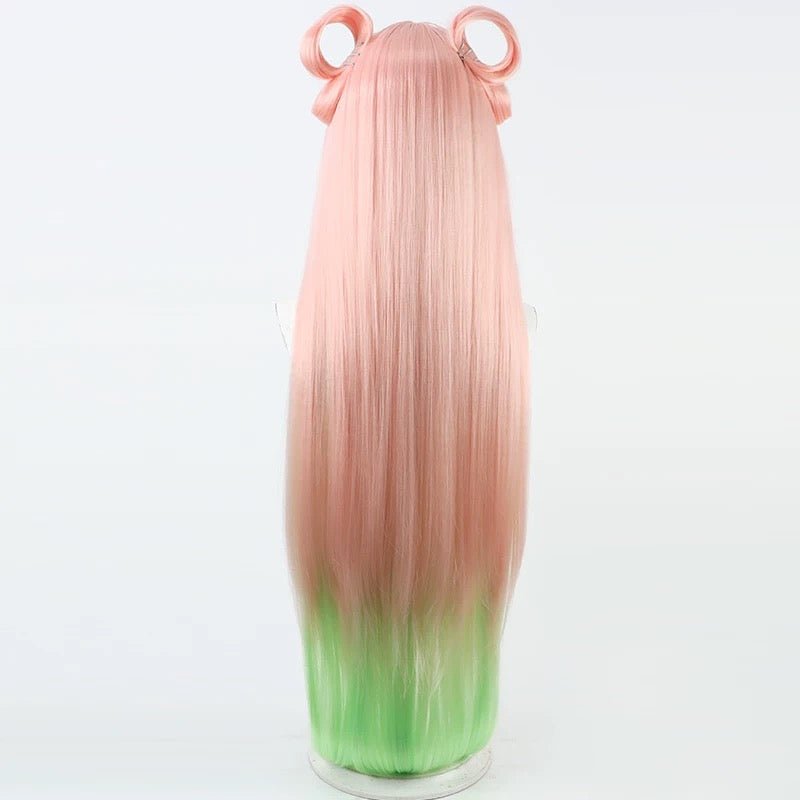 L - email Wig League of Legends Mythmaker Irelia Pink Green Long 100cm Cosplay Wig - lemailwigs