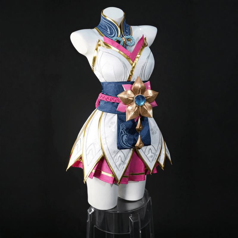 L-email Wig League of Legends Spirit Blossom Zyra Dress Cosplay Costume - lemailwigs