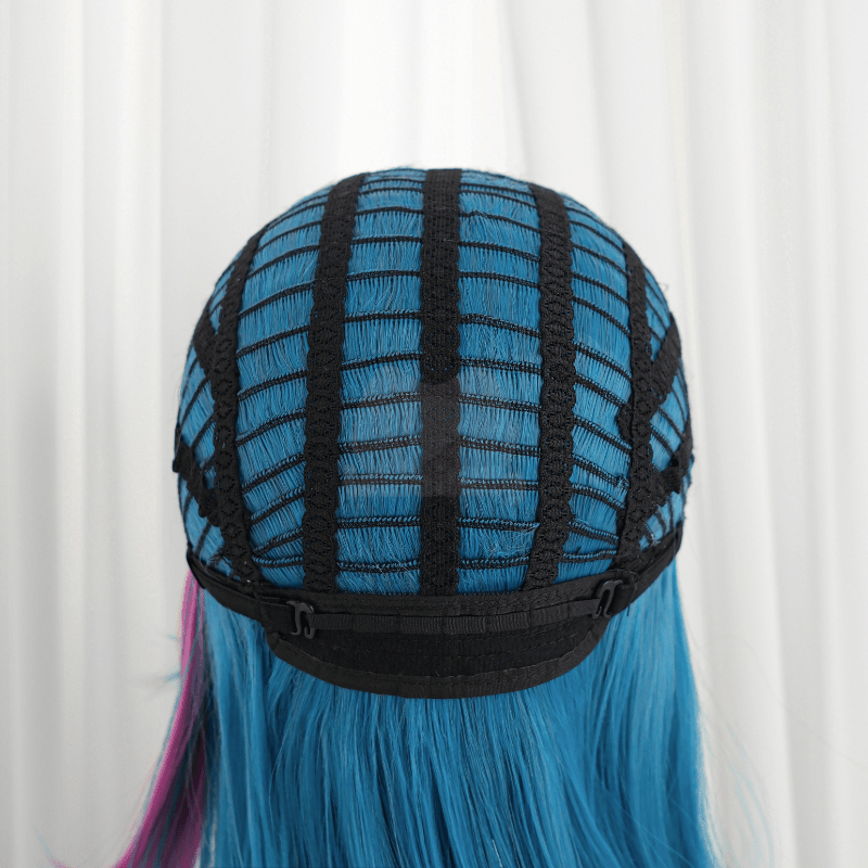 L - email Wig LOL Arcane Season 2 Jinx Powder Dress Cosplay Wig And Costume Kit - lemailwigs