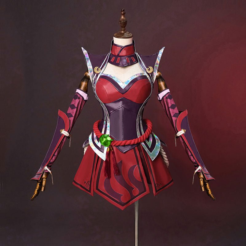 L - email Wig LOL Foxfire Ahri Cosplay Costume - lemailwigs