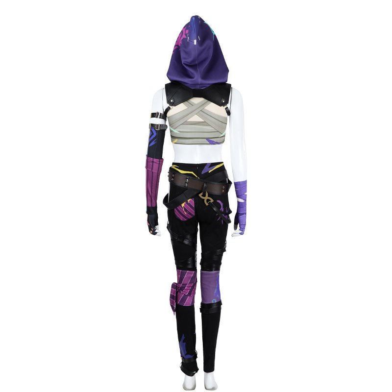 L - email Wig LOL League Of Legends Fractured Jinx Cosplay Costume And Wig Kit - lemailwigs