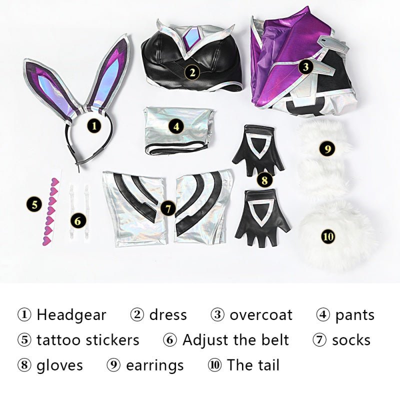 L - email Wig LOL League Of Legends Miss Fortune Cosplay Costume And Wig Full Set - lemailwigs