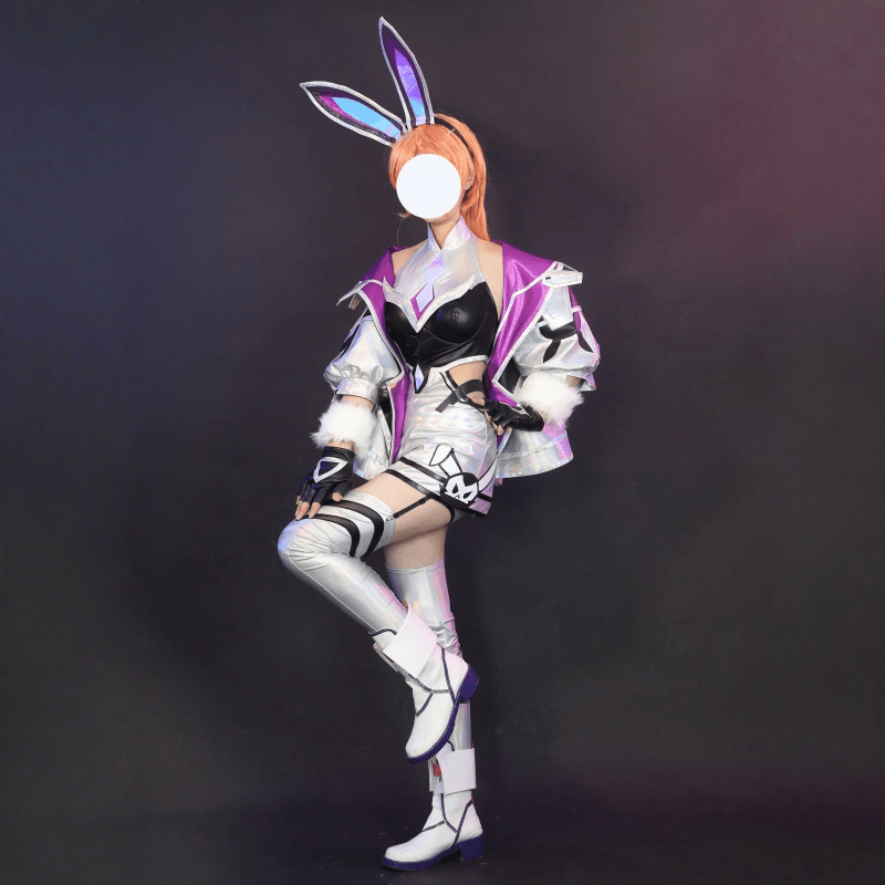 L - email Wig LOL League Of Legends Miss Fortune Cosplay Costume And Wig Full Set - lemailwigs