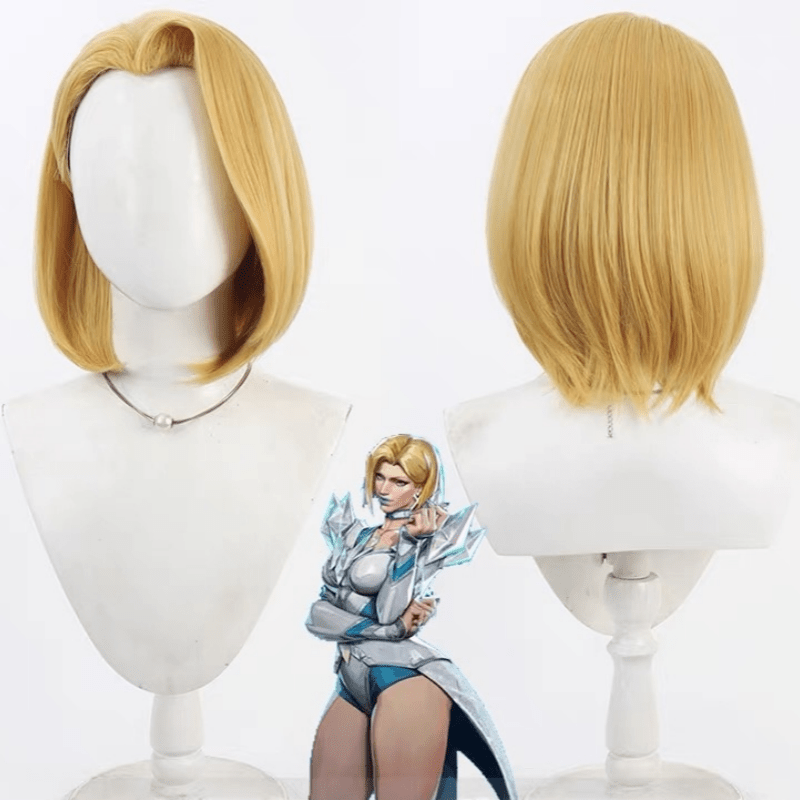 L - email Wig Marvel Rivals Emma Frost Halloween Short Cosplay Wig - lemailwigs