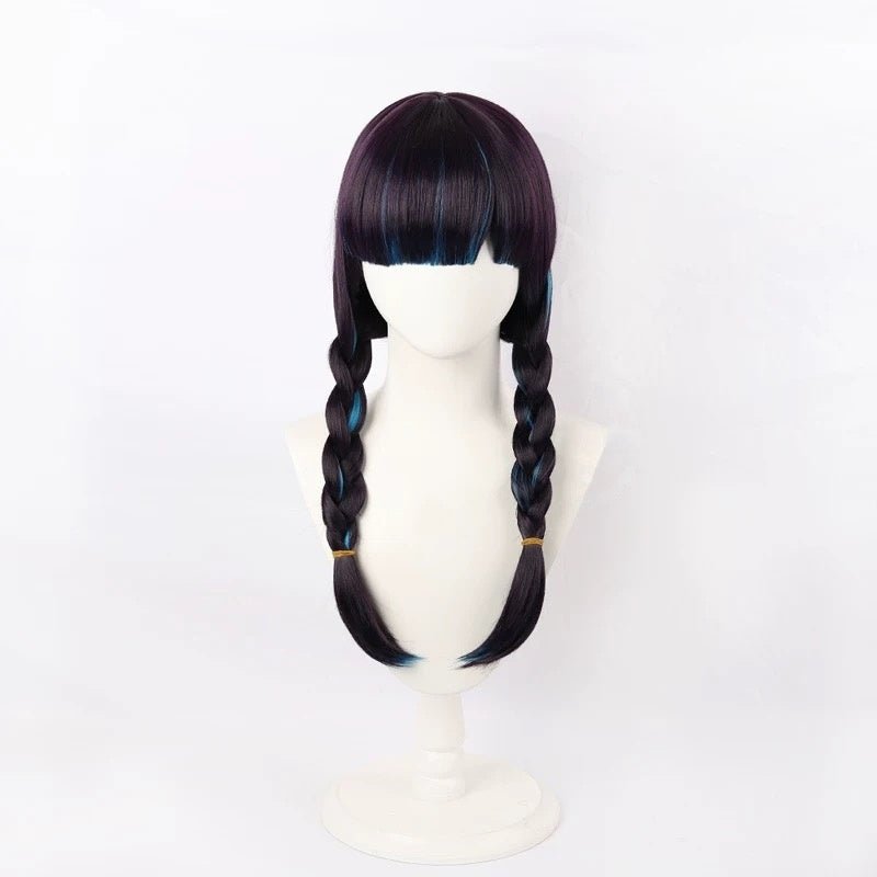 L - email Wig Marvel Rivals Psylocke Blood Kariudo 60CM Halloween Cosplay Wig - lemailwigs