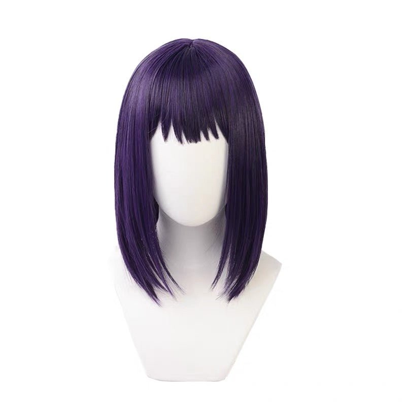 L - email Wig My Dress - Up Darling Kuroe Shizuku Dark Purple Short Halloween Cosplay Wig - lemailwigs